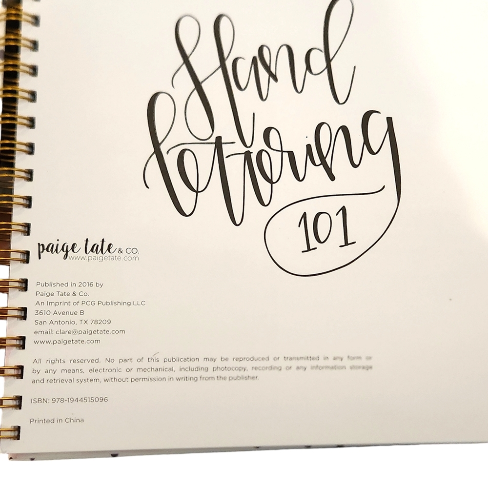 Hand Lettering Beginners Workbook and Calligraphy & Hand Lettering Notepad NEW - Picture 3 of 11